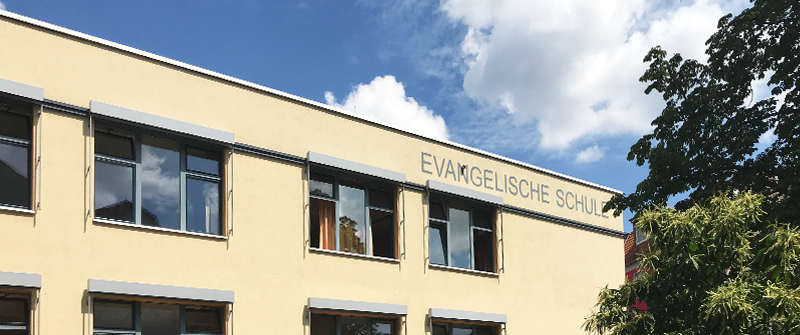 Schulsozialarbeit an der Evangelischen Schule Neukölln, Schulgebäude Schulsozialarbeit an der Evangelischen Schule Neukölln, Schulgebäude